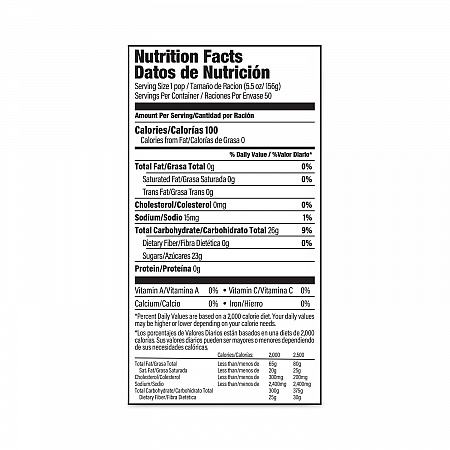 Giant Tropical Freezies Ice Pops, Fruit Punch, Guava, Mango, Pineapple, 5.5 oz Tube, 50/Carton (20900478)