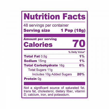 Caramel Apple Pops, 0.63 oz, 48/Carton (20900083)