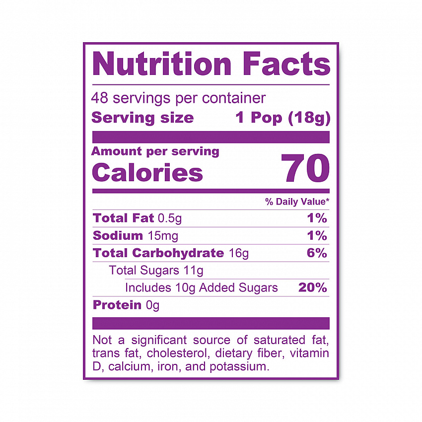 Caramel Apple Pops, 0.63 oz, 48/Carton (20900083)