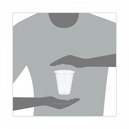 Conex ClearPro Plastic Cold Cups, 12 oz, Clear, 50/Sleeve, 20 Sleeves/Carton (12PX)