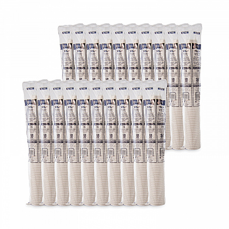 Single-Sided Poly Paper Hot Cups, 16 oz, White, 50/Sleeve, 20 Sleeves/Carton (316W)