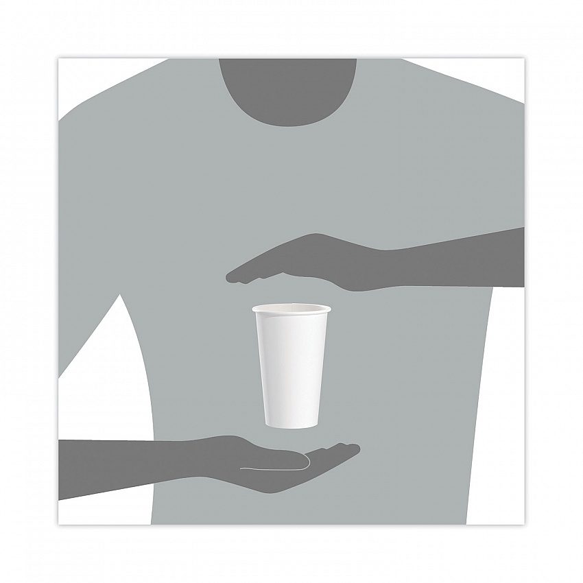 Single-Sided Poly Paper Hot Cups, 16 oz, White, 50/Sleeve, 20 Sleeves/Carton (316W)