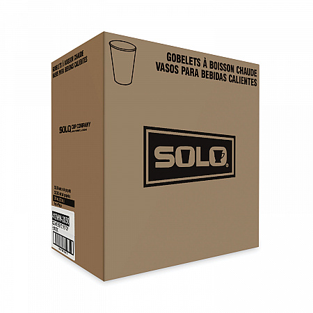Single-Sided Poly Paper Hot Cups, 12 oz, White, 50/Bag, 20 Bags/Carton (412WN)