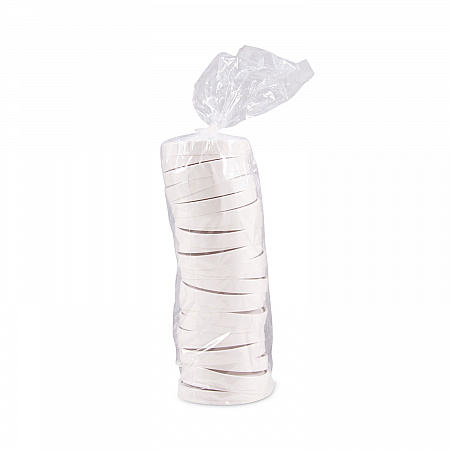 Spiral-Wound Paper Hot Cup Lids, Fits 16 oz Hot Cups, Paper, White, 25/Sleeve, 20 Sleeves/Carton (CA16A)