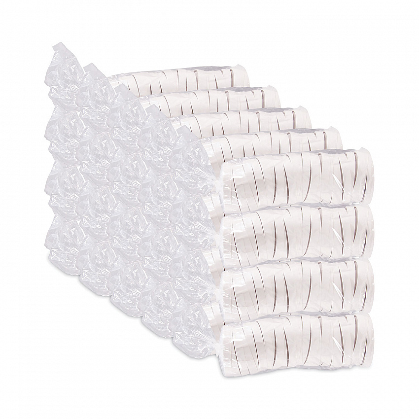 Spiral-Wound Paper Hot Cup Lids, Fits 16 oz Hot Cups, Paper, White, 25/Sleeve, 20 Sleeves/Carton (CA16A)