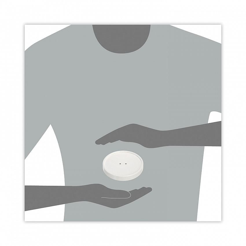 Paper Lids for Food Containers, For 16 oz Containers, Vented, 3.9" Diameter x 0.9" h, White, 25/Bag, 20 Bags/Carton (CH16A)