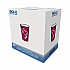Paper Hot Drink Cups in Bistro Design, 16 oz, Maroon, 300/Carton (OF16BI0041)