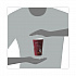Paper Hot Drink Cups in Bistro Design, 16 oz, Maroon, 300/Carton (OF16BI0041)