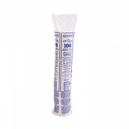 Optima Reclosable Lids for Hot Paper Cups, Fits 10 oz to 24 oz Hot Cups, Plastic, White, 1,000/Carton (OPT316)