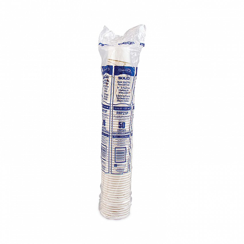 Double Sided Poly Paper Cold Cups, 21 oz, Symphony Design, 50/Pack, 20 Packs/Carton (RNP21PSYM)