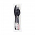 Reliance Mediumweight Cutlery Kit, Fork/Knife/Napkin/Pepper/Salt/Spoon, Plastic, Black, 250/Carton (RSK8Y0004)