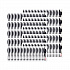 Reliance Mediumweight Cutlery Kit, Fork/Knife/Napkin/Pepper/Salt/Spoon, Plastic, Black, 250/Carton (RSK8Y0004)