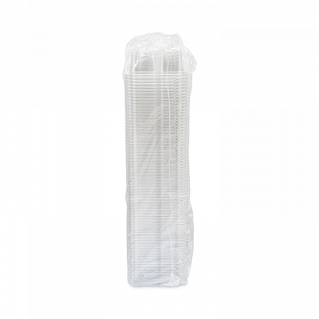 TamperGuard Snack Boxes, 3 Compartments, 6.3 x 6.3 x 2.6, Clear, Plastic, 300/Carton (SBTG3W)