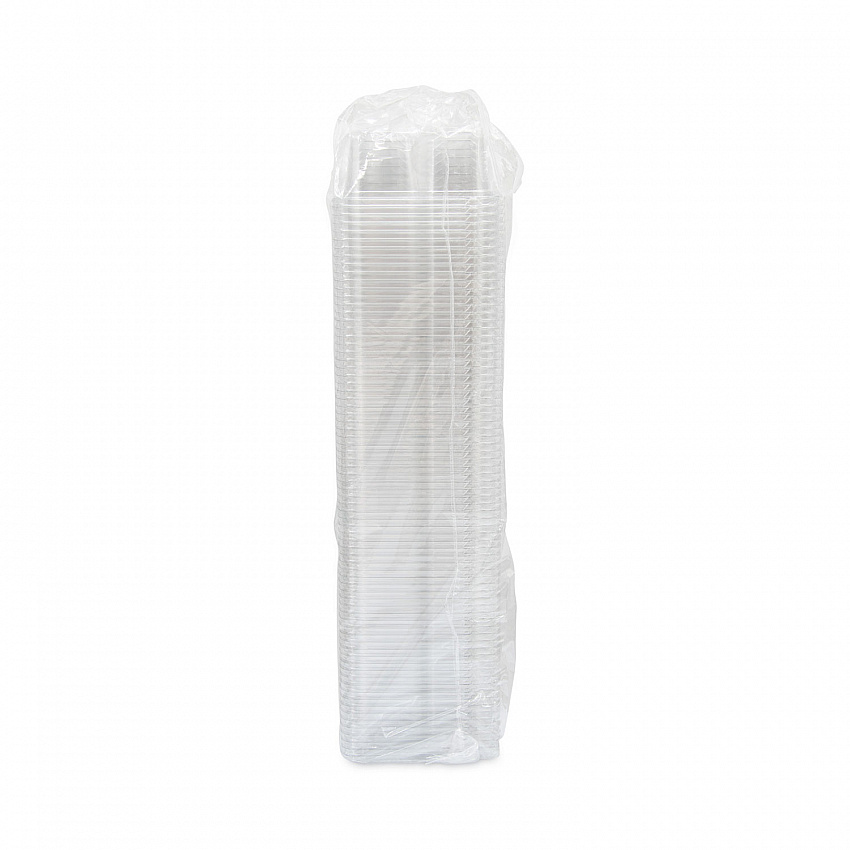 TamperGuard Snack Boxes, 3 Compartments, 6.3 x 6.3 x 2.6, Clear, Plastic, 300/Carton (SBTG3W)