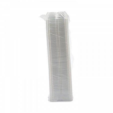 TamperGuard Snack Boxes, 4 Compartments, 6.3 x 6.3 x 2.6, Clear, Plastic, 300/Carton (SBTG4)