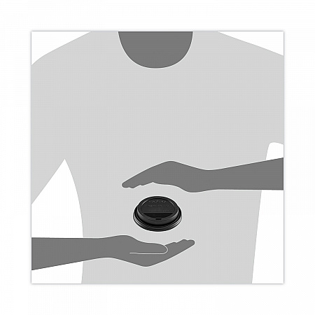 Traveler Sip Through Lids for ThermoGuard Hot Cups, Fits 12 oz to 24 oz Hot Cups, Plastic, Black, 1,200/Carton (TL1224TGB)