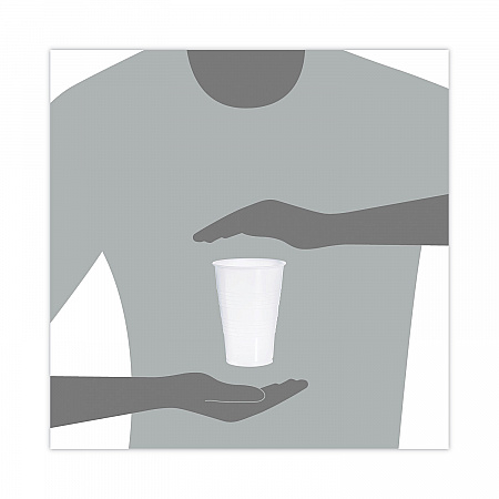 High-Impact Polystyrene Cold Cups, 16 oz, Plastic, Translucent, 50/Pack (Y16TPK)