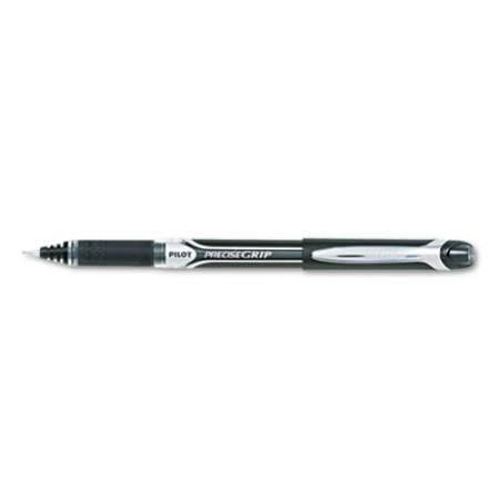 Pilot Precise Grip Roller Ball Pen, Stick, Bold 1 mm, Black Ink, Black Barrel (28901)