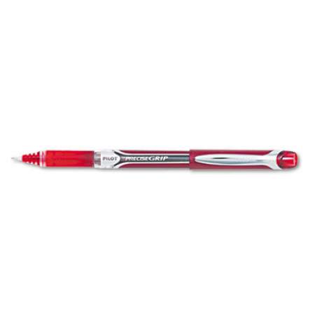 Pilot Precise Grip Roller Ball Pen, Stick, Bold 1 mm, Red Ink, Red Barrel (28903)