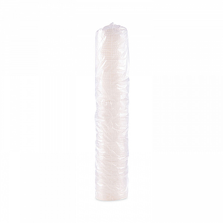 Polystyrene Plastic Flat Straw-Slot Cold Cup Lids, Identification Buttons, Fits 28 oz Cold Cups, Translucent, 960/Carton (L28BNR)
