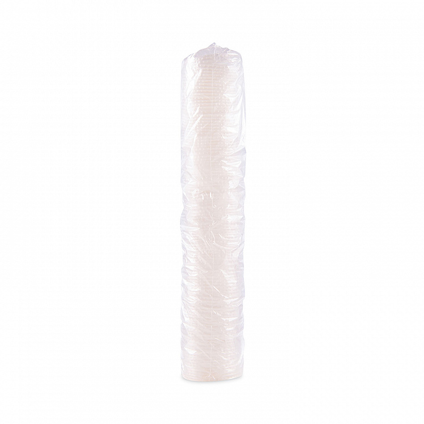 Polystyrene Plastic Flat Straw-Slot Cold Cup Lids, Identification Buttons, Fits 28 oz Cold Cups, Translucent, 960/Carton (L28BNR)