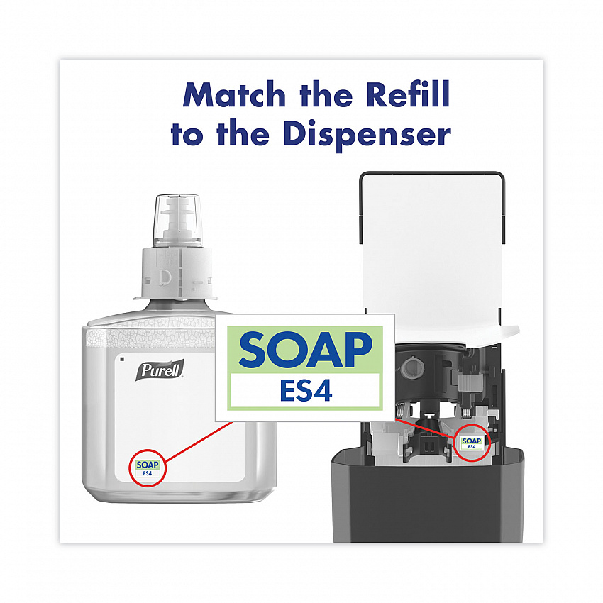 Healthcare HEALTHY SOAP Ultramild Foam Refill, For ES4 Dispensers, Clean and Fresh Scent, 1,200 mL, 2/Carton (507502)