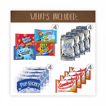 Quarantine Snack Box, 42 Assorted Snacks/Box, 5 lb Box (70000085)