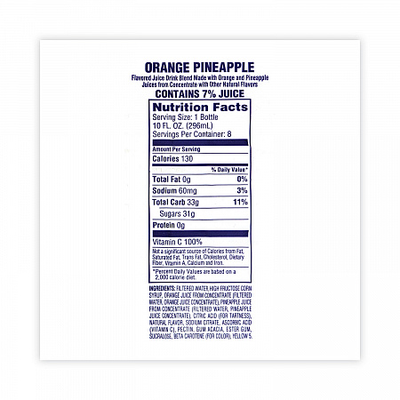 Fruit Juice Variety Pack, Fruit Punch, Grape, and Orange Pineapple, 10 oz Bottles, 24/Carton (90000105)