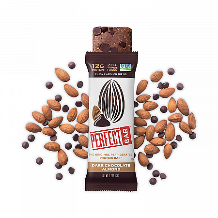 Refrigerated Protein Bar, Dark Chocolate Almond, 2.2 oz Bar, 16/Carton (30700246)