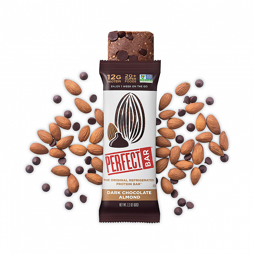 Refrigerated Protein Bar, Dark Chocolate Almond, 2.2 oz Bar, 16/Carton (30700246)