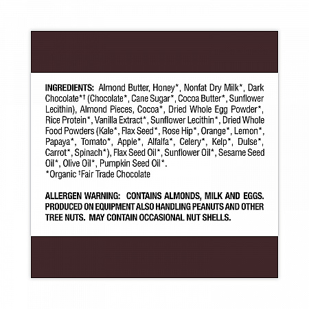 Refrigerated Protein Bar, Dark Chocolate Almond, 2.2 oz Bar, 16/Carton (30700246)