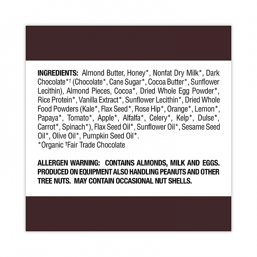Refrigerated Protein Bar, Dark Chocolate Almond, 2.2 oz Bar, 16/Carton (30700246)