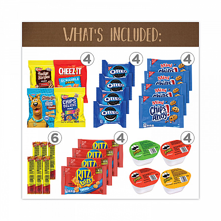 Quarantine Snack Box, 42 Assorted Snacks/Box, 5 lb Box (70000085)