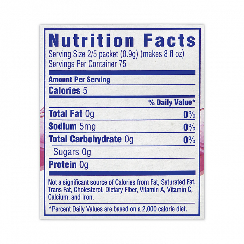 On-The-Go Sugar-Free Drink Mix, Raspberry Ice, 0.08 oz Single-Serving Tube, 30/Pk, 2 Packs/Carton (30700152)