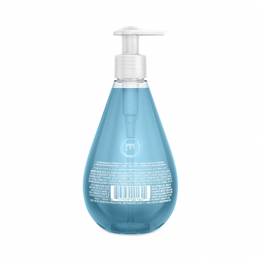Gel Hand Wash, Sea Minerals Scent, 12 oz (00162)