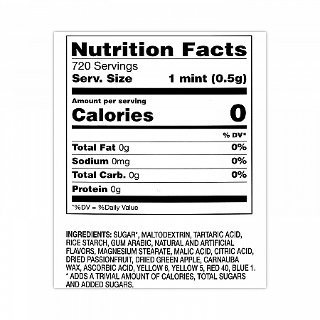 Fruit Adventure Mints, 1 oz Flip-Top Dispenser, 12/Carton (24100014)