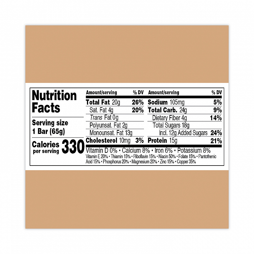 Refrigerated Protein Bar, Dark Chocolate Peanut Butter with Sea Salt, 2.3 oz Bar, 16/Carton (30700247)