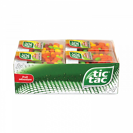 Fruit Adventure Mints, 1 oz Flip-Top Dispenser, 12/Carton (24100014)