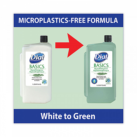 Basics MP Free Liquid Hand Soap Refill, Unscented, 1 L, 8/Carton (33821)