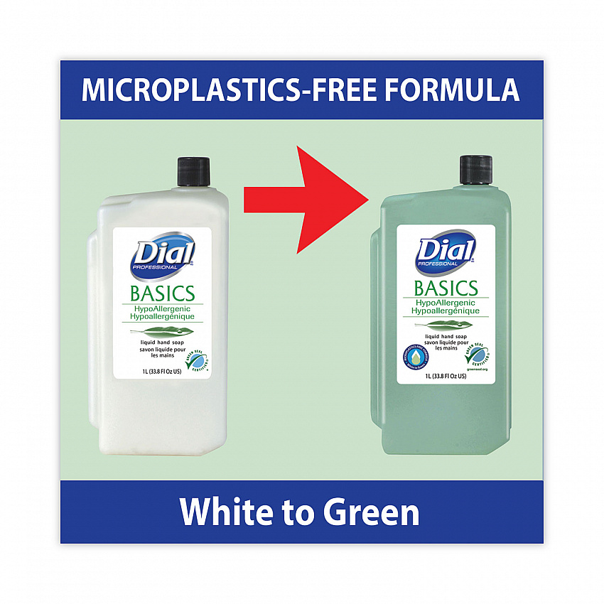 Basics MP Free Liquid Hand Soap Refill, Unscented, 1 L, 8/Carton (33821)