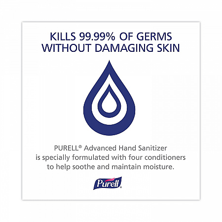 Advanced Hand Sanitizer Single Use, Gel, 1.2 mL Packet, Fragrance-Free, 125/Box, 12 Box/Carton (9630125NSCT)