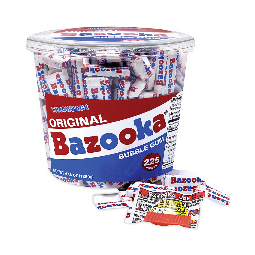 Original Bubble Gum Tub, 47.6 oz Tub, 225 Pieces (20900351)