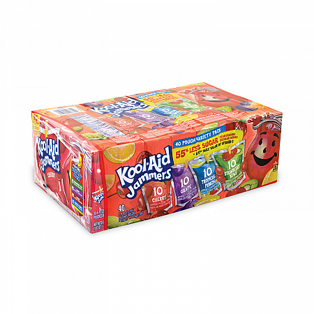 Jammers Juice Pouch Variety Pack, 6 oz Pouch, 40/Carton (22000775)