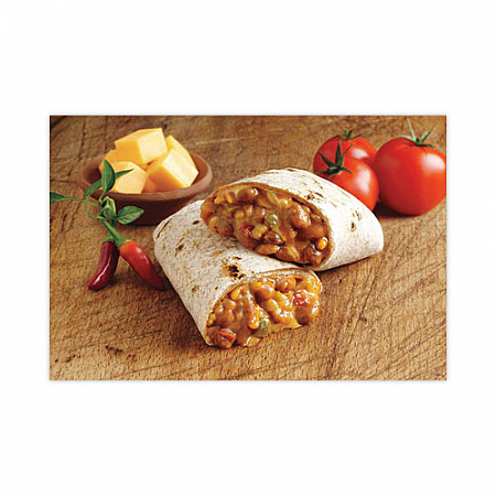 Cheddar Cheese, Bean and Rice Burrito, 6 oz Pouch, 4/Carton (90300142)