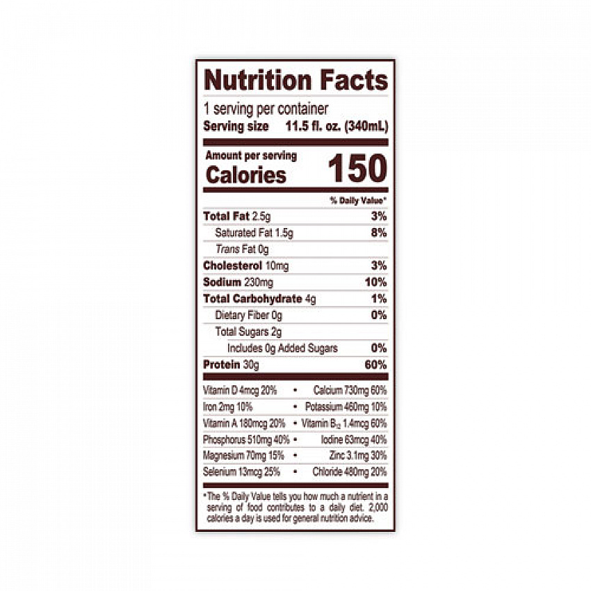 High Protein Chocolate Nutrition Shake, 11.5 oz Bottle, 12/Carton (22001002)