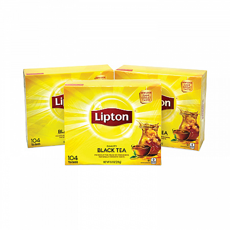 Tea Bags, Black, 0.07 oz Bags, 312 Bags/Carton (22000743)