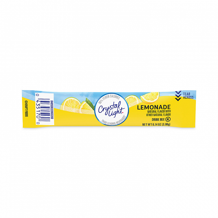 Flavored Drink Mix Pitcher Packs, Lemonade, 0.14 oz Packets, 16 Packets/Pouch, 1 Pouch/Carton (22000552)