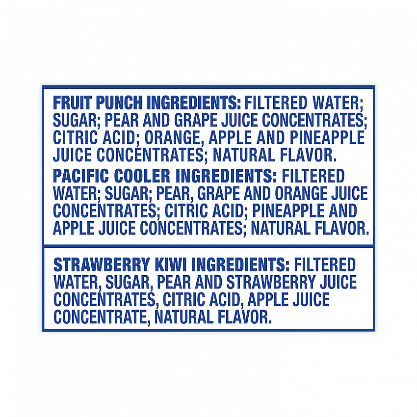 Fruit Juice Pouches Variety Pack, 6 oz, 40 Pouches/Carton (22000593)