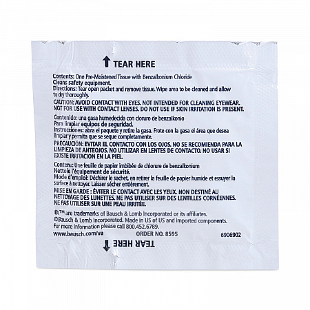 Sight Savers Respirator and Equipment Wipes, Cloth, 5 x 8, Unscented, White, 100/Box (8595)