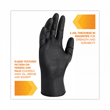 G10 Kraken Grip Nitrile Gloves, Powder-Free, XX-Large, 6 mil Thick, 9.5